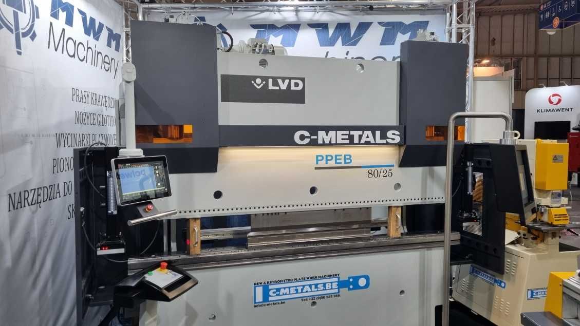 Prasa Krawędziowa LVD PPEB 80 /2500 CNC po modernizacji z gwarancją