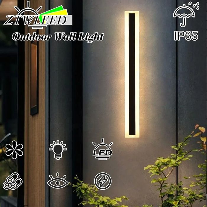 Lampa ścienna LED zewnetrzna 24W IP65 ciepła biel O133
