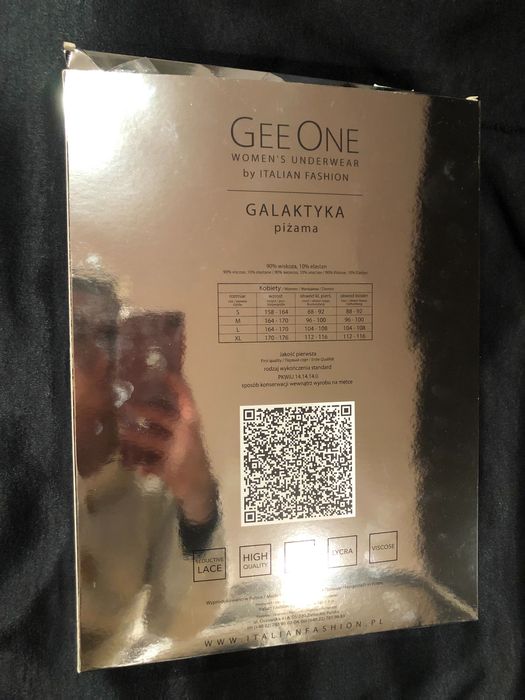 Sexi pidżama piżama komplet bielizna gee one s 36 walentynki karmazyn