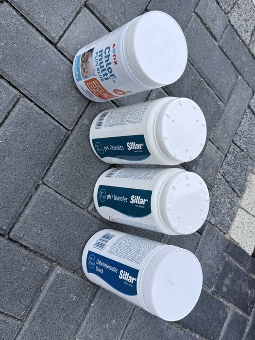 Chemia basenowa, chlor, ph+, ph-