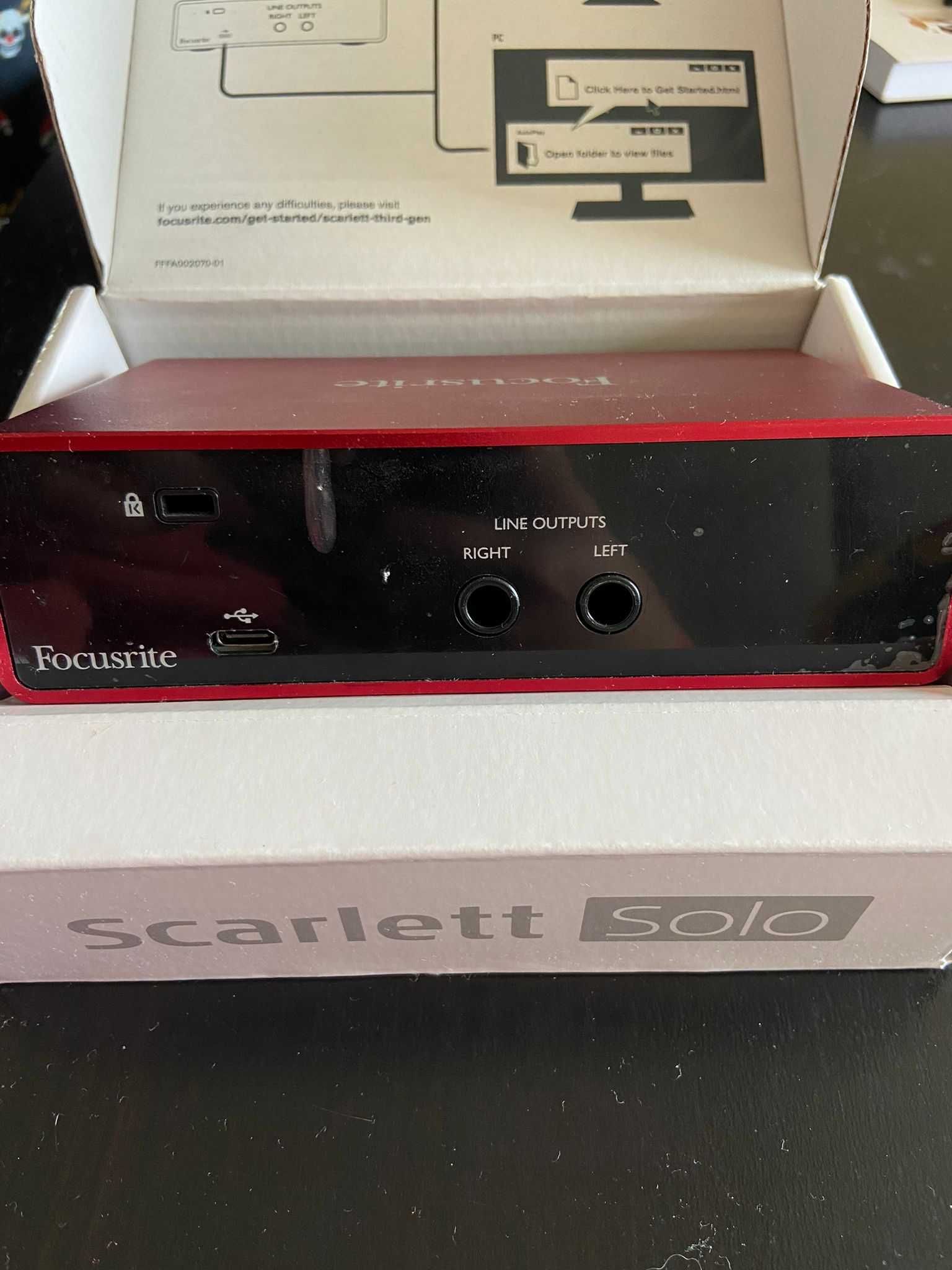 Interface de áudio Focusrite Scarlett Solo 3rd gen