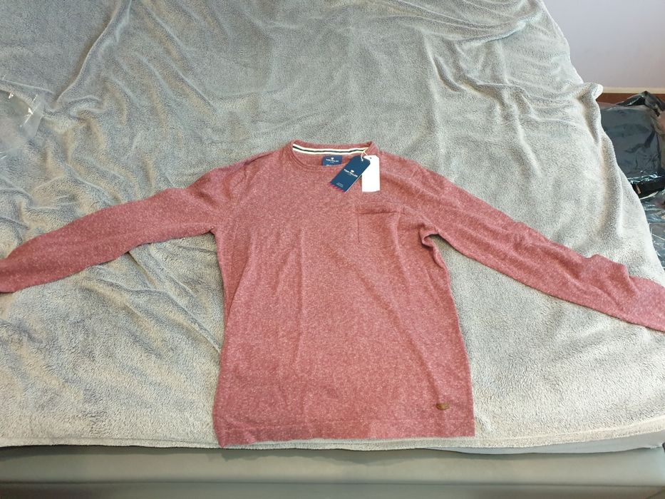 TOM TAILOR cienki sweter  z dzianiny męski L