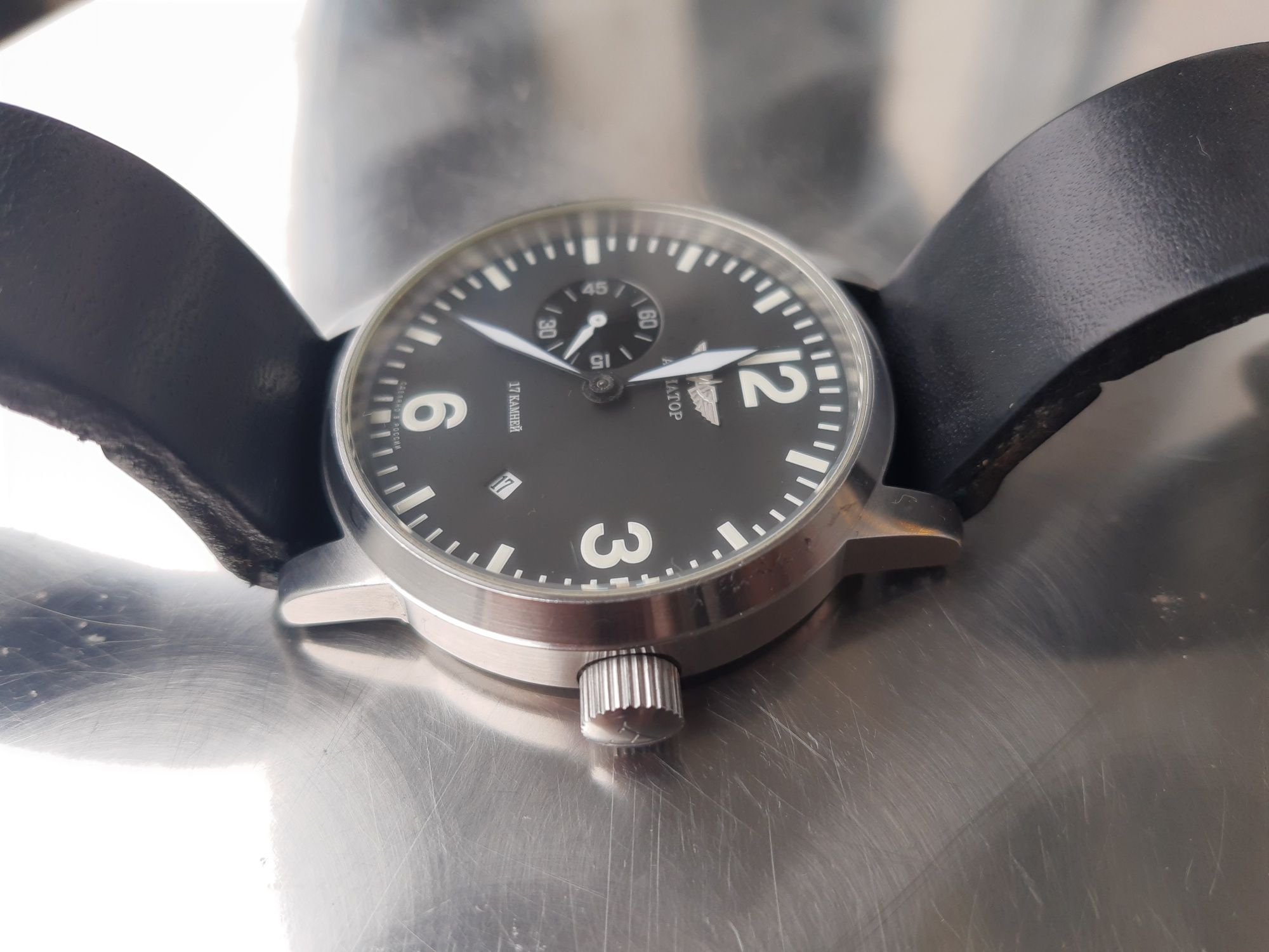 Zegarek mechaniczny Poljot Aviator 3105 z naciągiem ręcznym