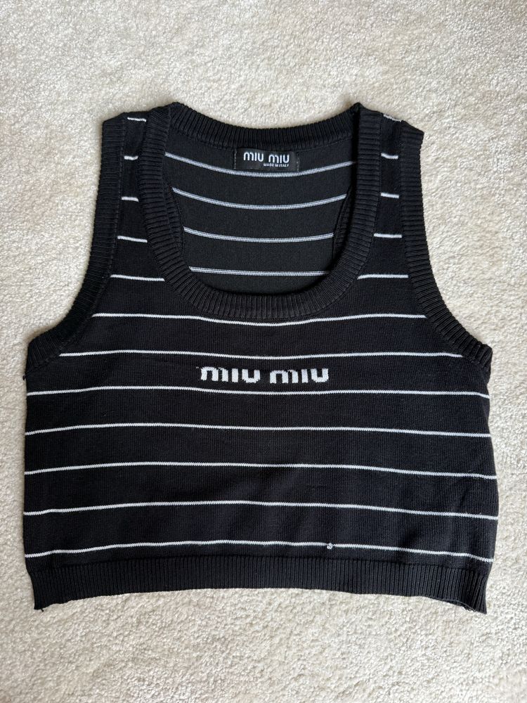 Top miu miu na ramiączka