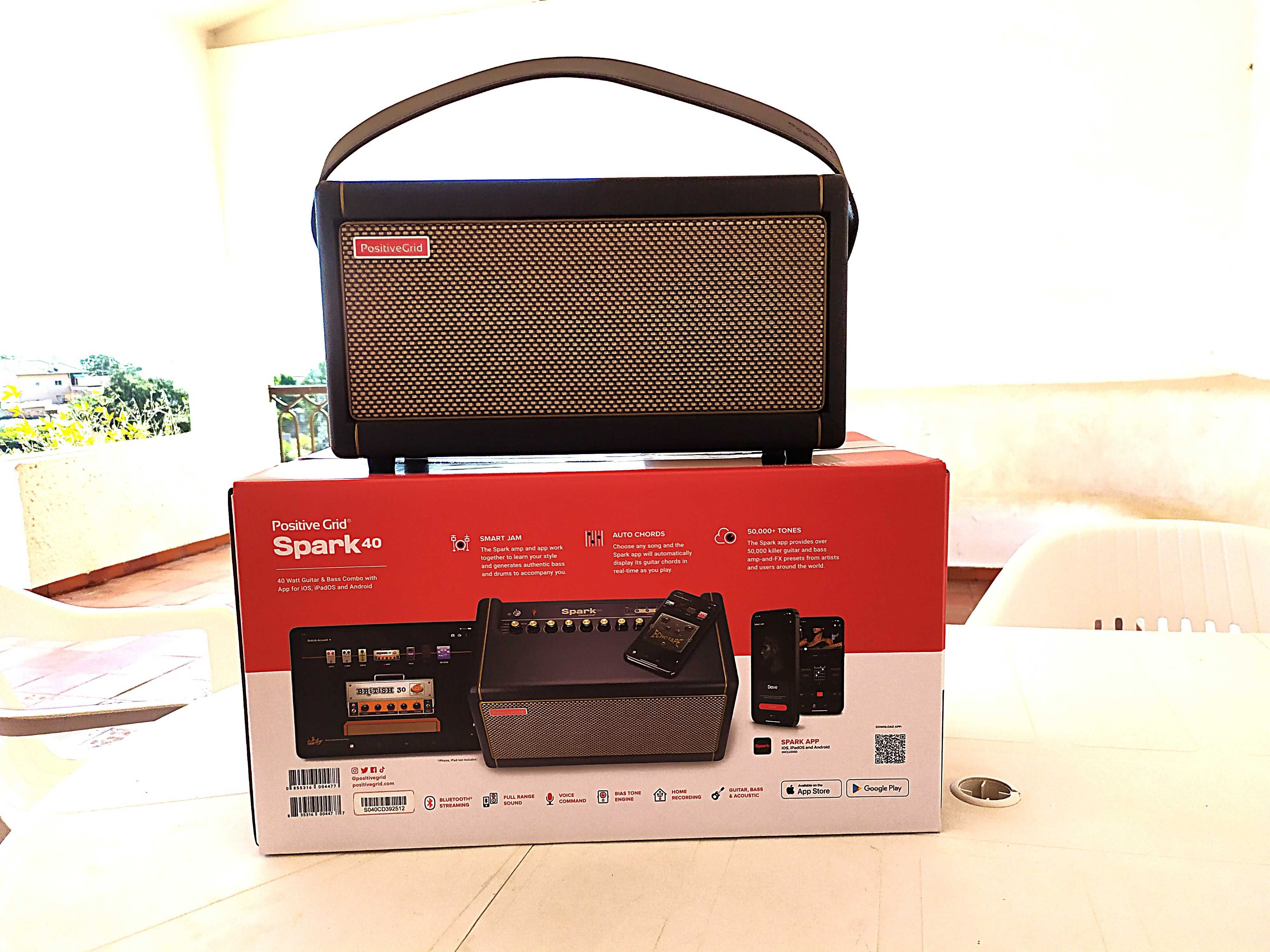 Spark 40W Amplificador p/Guitarra Acústica, Elétrica e Baixo