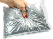 1KG Dekoracyjny Brokat Sypki do Farb Ścian Srebrny Ozdoby DIY