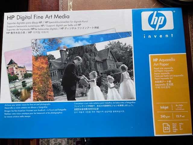HP Aquarella Art Paper - specjalny papier do drukarek format A3+