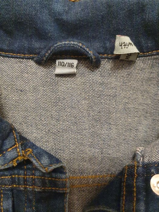 Kurtka jeansowa dla dziewczynki r. 110-116