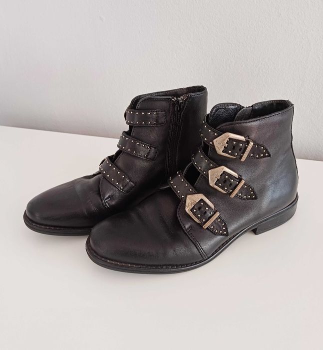 Czarne buty damskie Anna Field rozmiar 37 na zamek botki na jesień