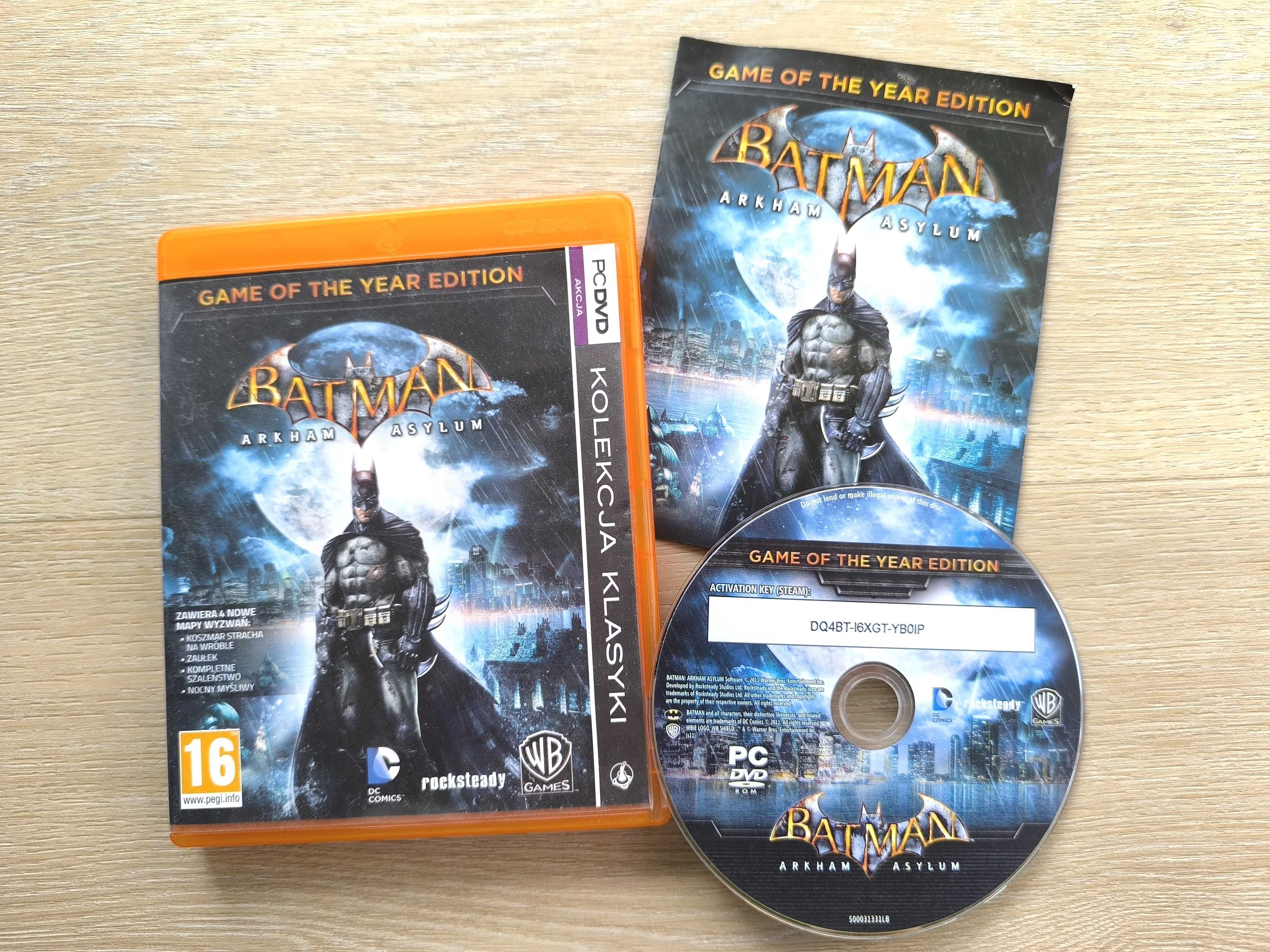Batman Arkham Asylum GOTY [PC] (POLSKA WERSJA) - BOX