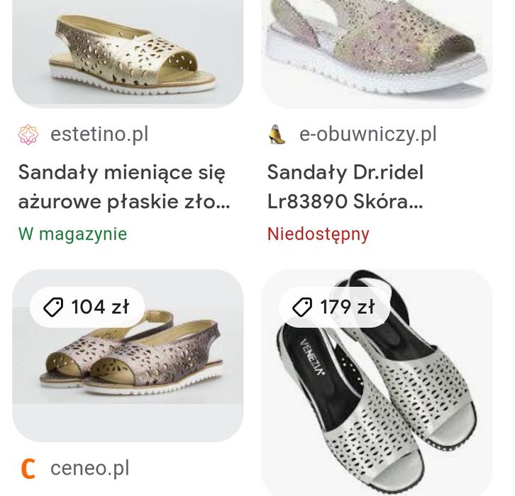 Skórzane sandały r40