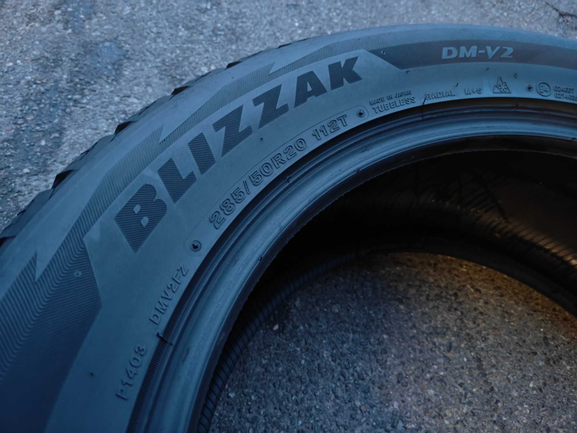1-2-3-4шт r20 285/50 Bridgestone Blizzak DM-V2 зимові шини