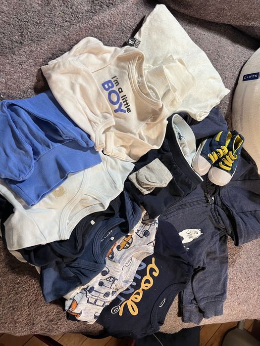 Набір одягу СИНІЙ 1-2 місяці