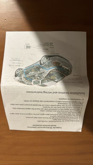 Camara de marcha tras