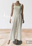 H&M Lniany kombinezon damski S
42%Len
Rozmiar:S
kolor:kremowy 
Stan:id