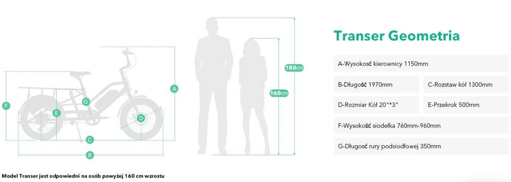 Rower elektryczny Transer - rodzinny, niska rama, raty 0%, Poznań
