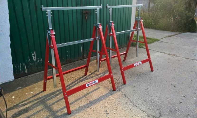 Warsztatowe kobyłki 2 szt regulacja wysokości 80-130 cm udźwig 150 kg