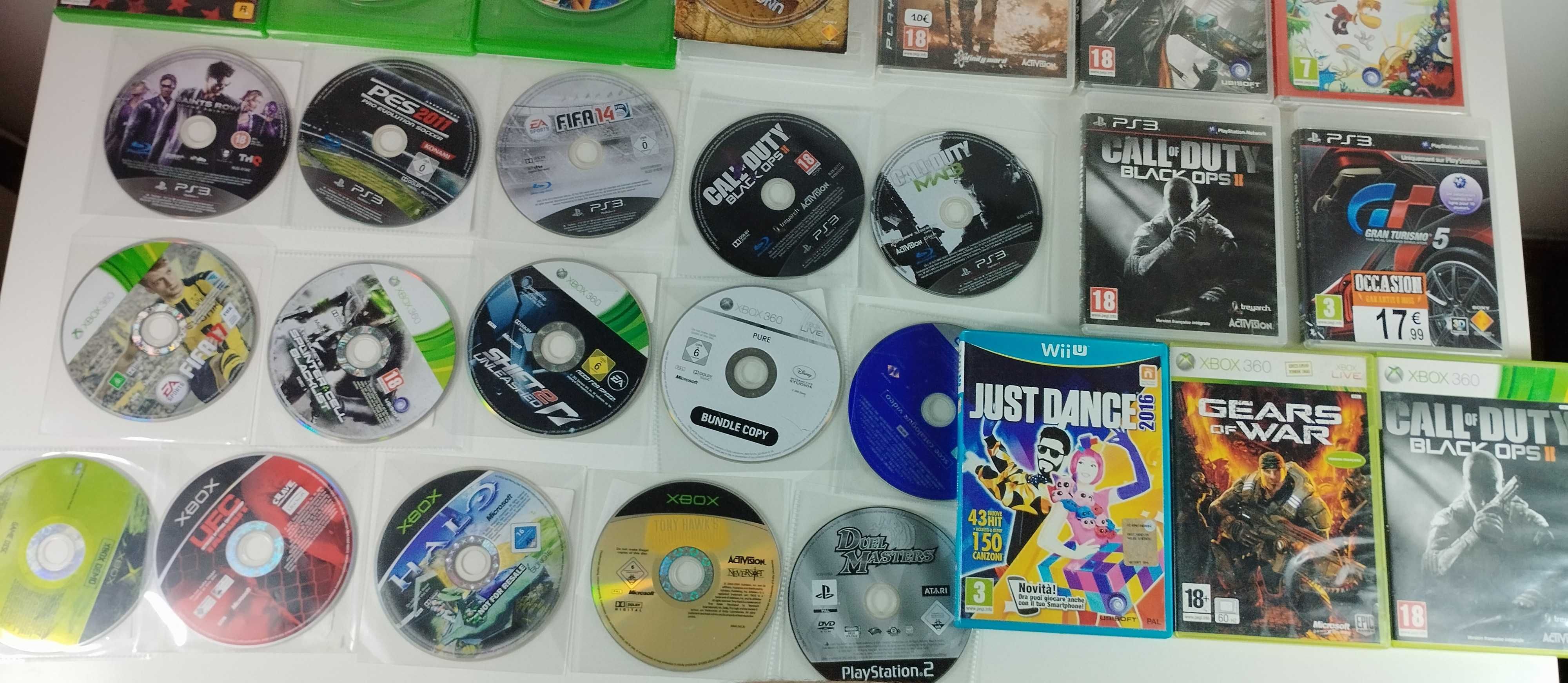 Lote de Jogos com e sem caixa, capas e manuais