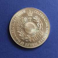 medalha Rainha Isabel II - Silver Jubilee - 1977 - Ø 38mm; 29.81 g