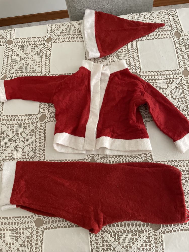 Conjunto de Fato de pai natal para bebé 1 a 2 anos