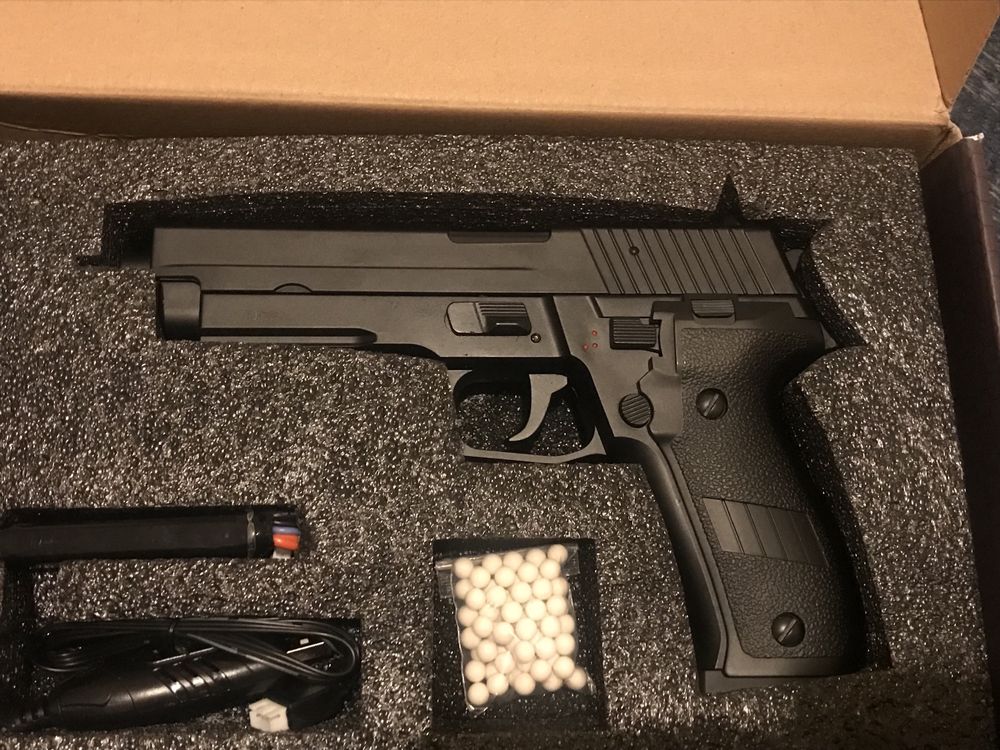 Pistola Airsoft Eléctrica AEP MOSFET P226-NOVA-Garantia OUTRAS