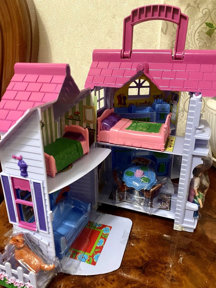 Будиночок для ляльок Чарівний будинок  хатинка з меблями