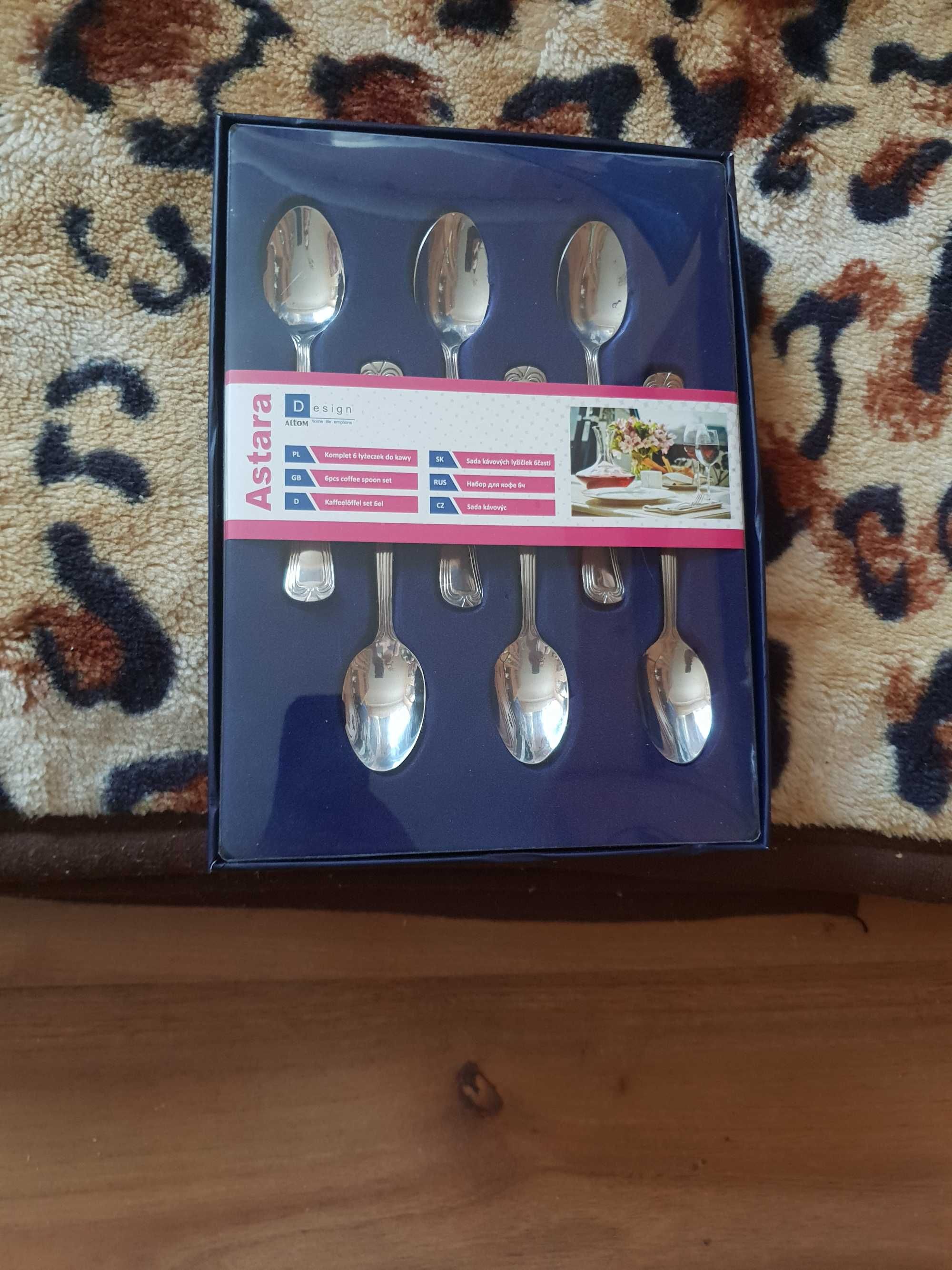 Altom Desing Astara Łyżeczki do kawy zestaw 6 sztuk