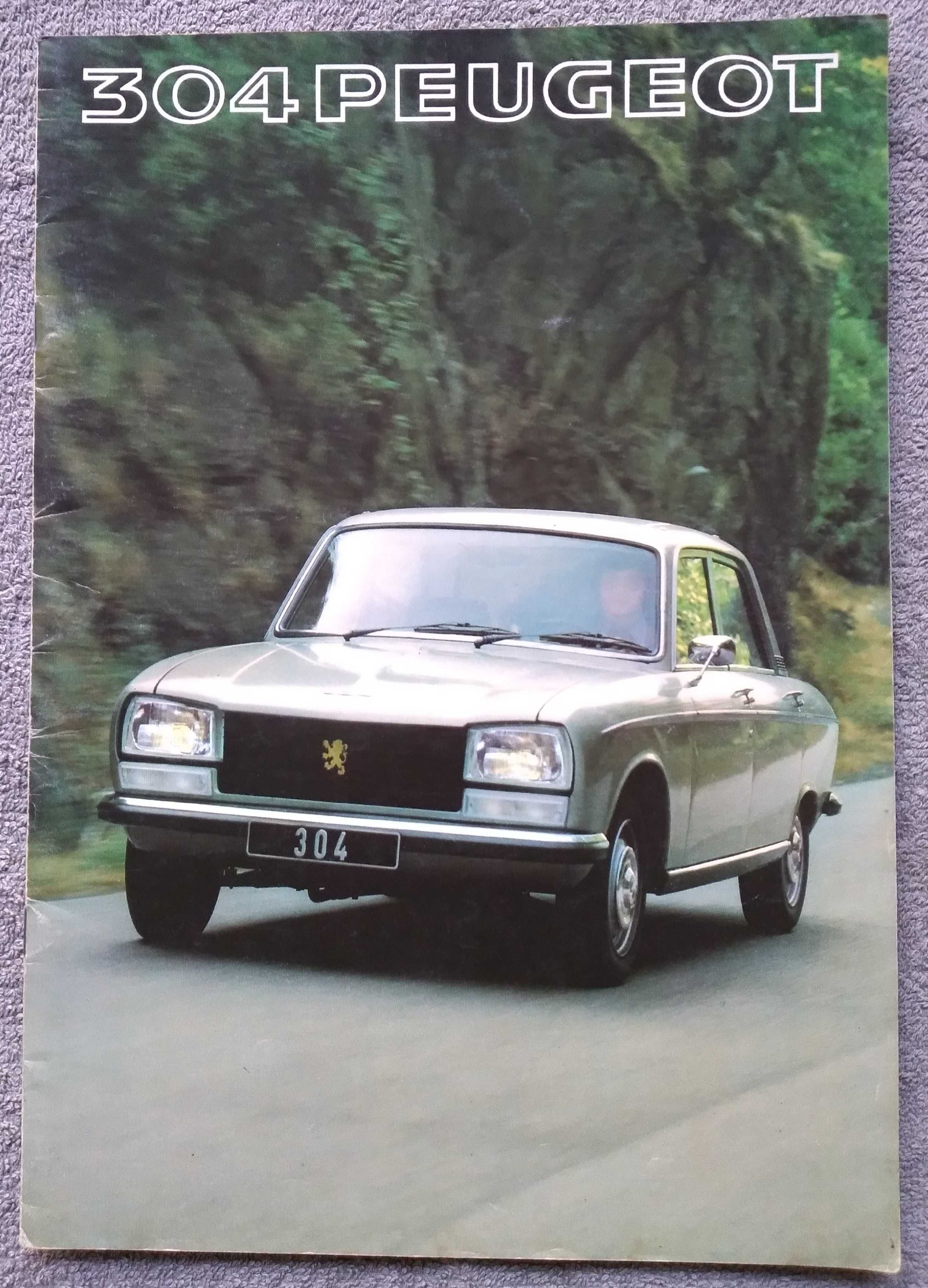 Prospekt Peugeot 304 rok 1977