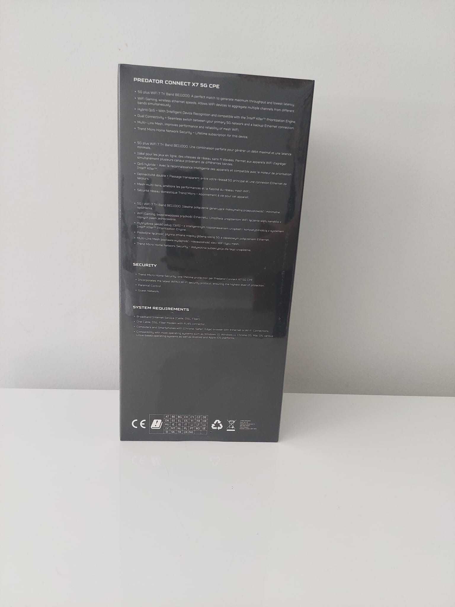 Router Acer Predator Connect X7 5G CPE NOWY!