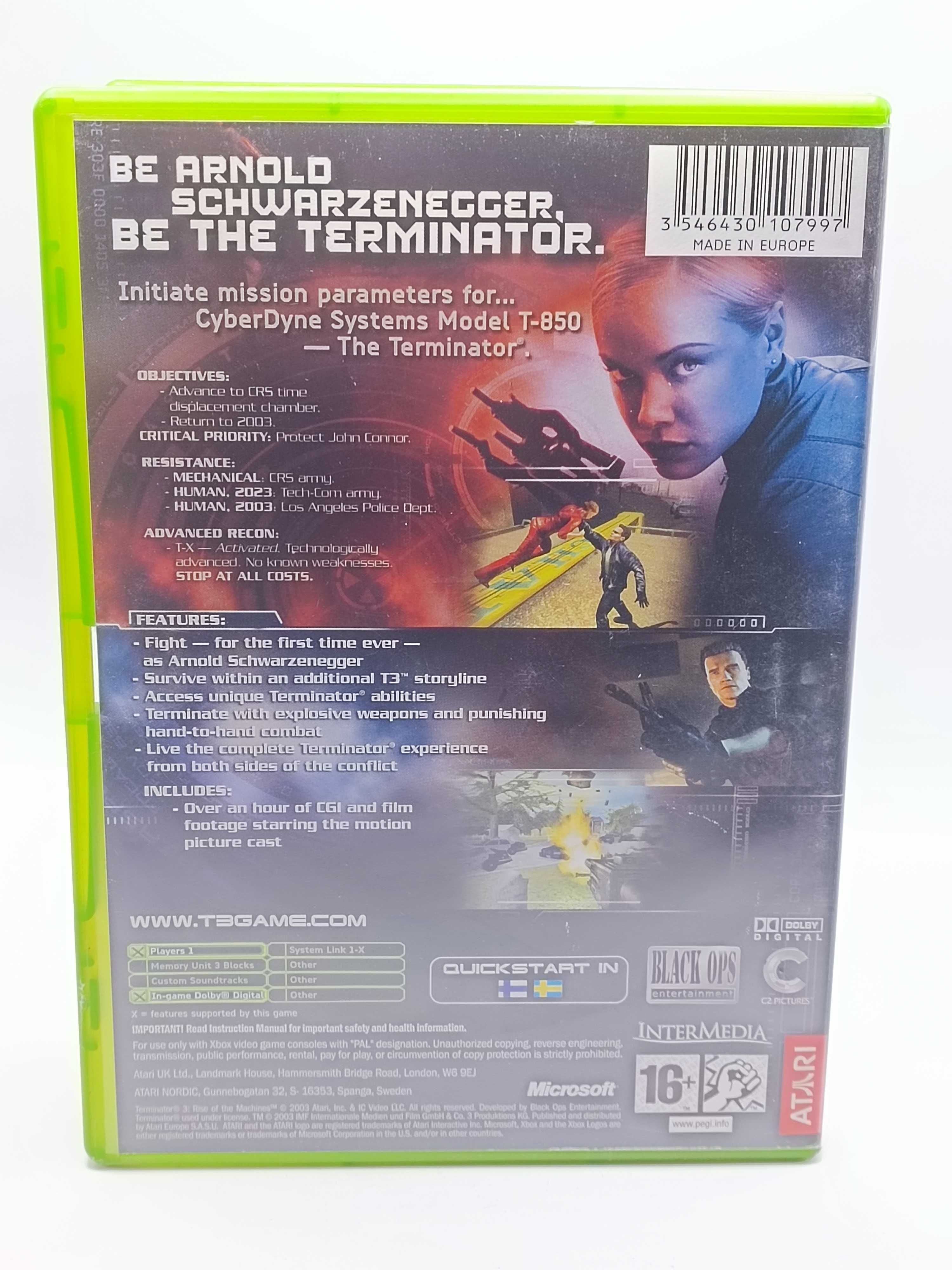 GRA Terminator 3 Rise Of The Machines NA Microsoft XBOX 64/01