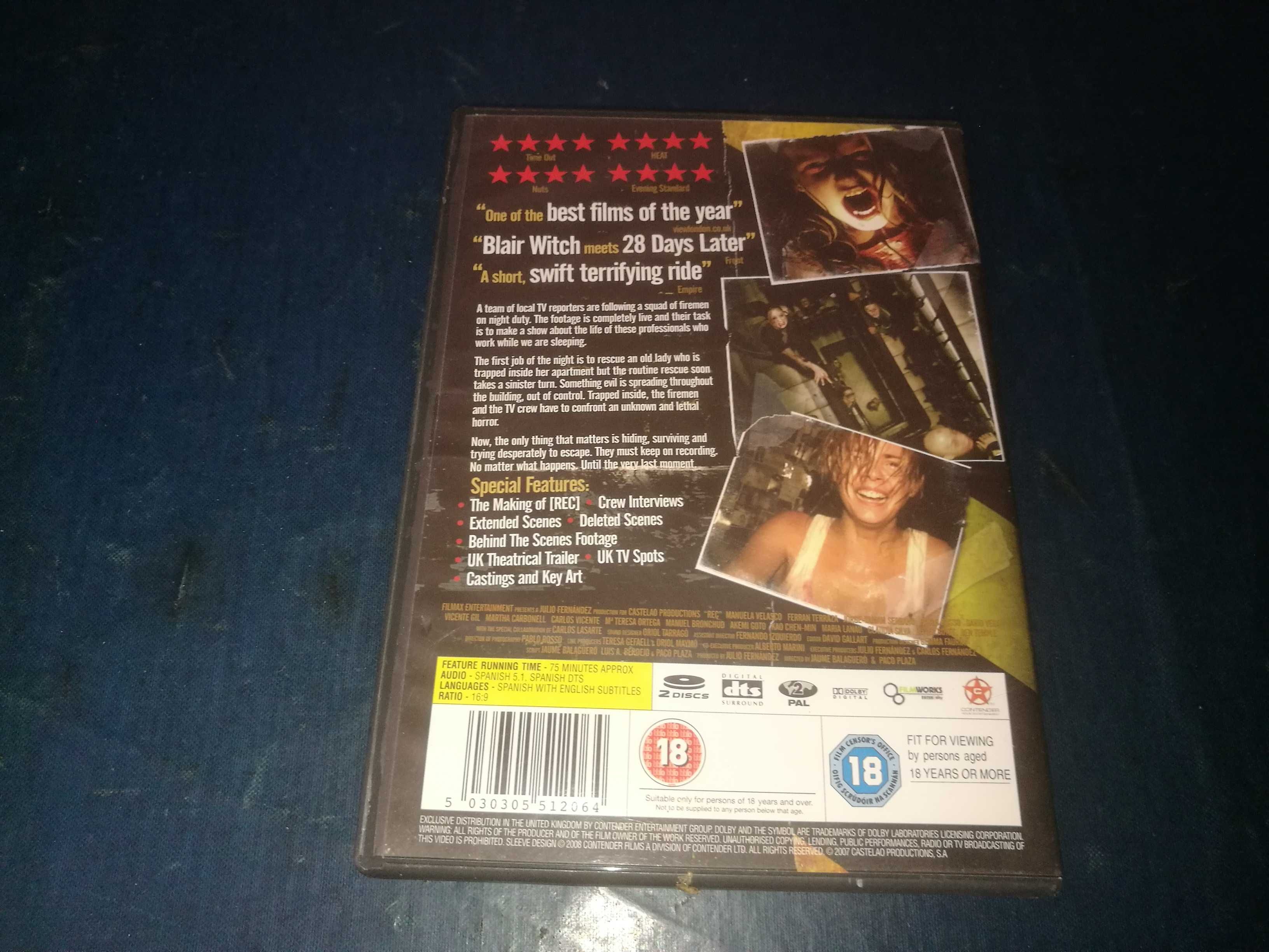(REC) EXPERIENCE FEAR  DVD (legendagem em Inglês)