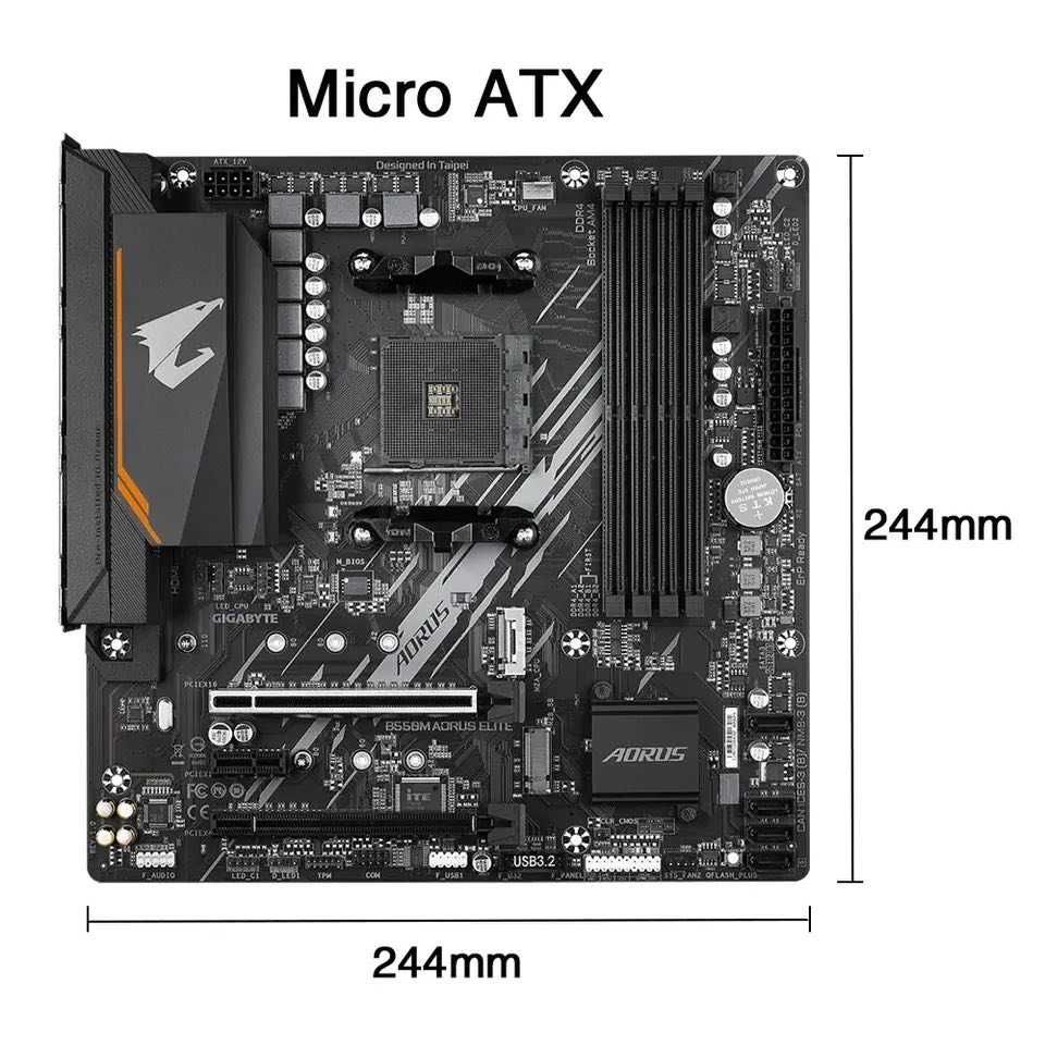 Материнська плата Gigabyte B550M AORUS ELITE | AM4 | PCIe 4.0 | Ryzen