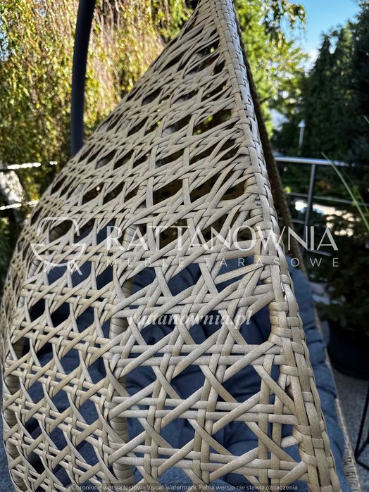 Fotel Wiszący Technorattnowy XXL Kokon Ogrodowy 2 Kolory PROMOCJA -30%