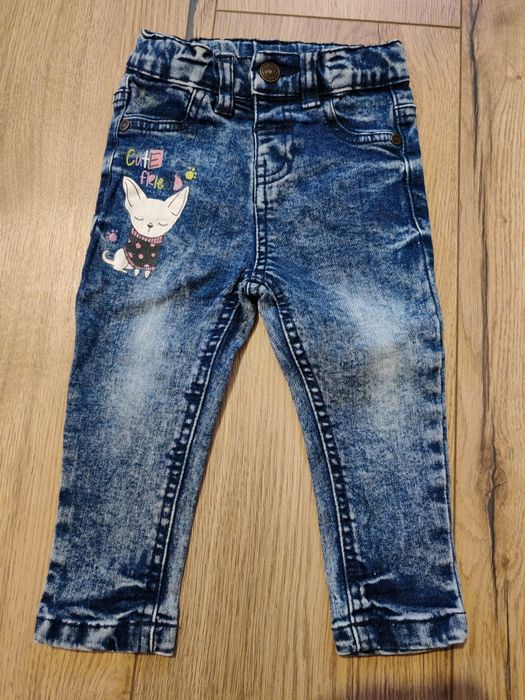 Spodnie jeansowe r. 80