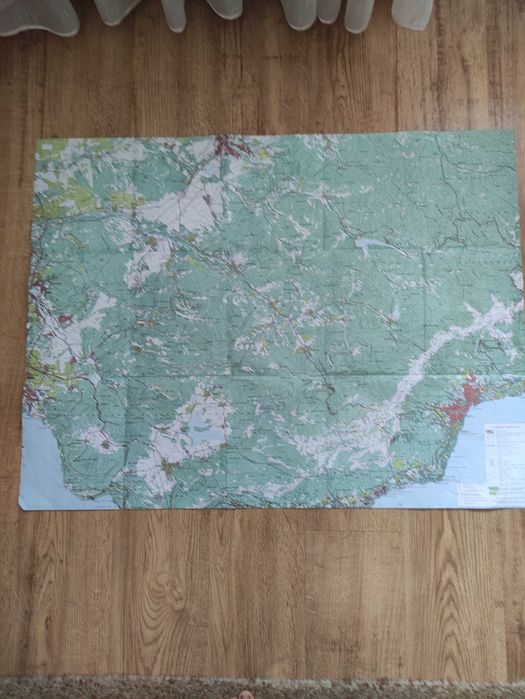 Туристическая топографическая карта Крым