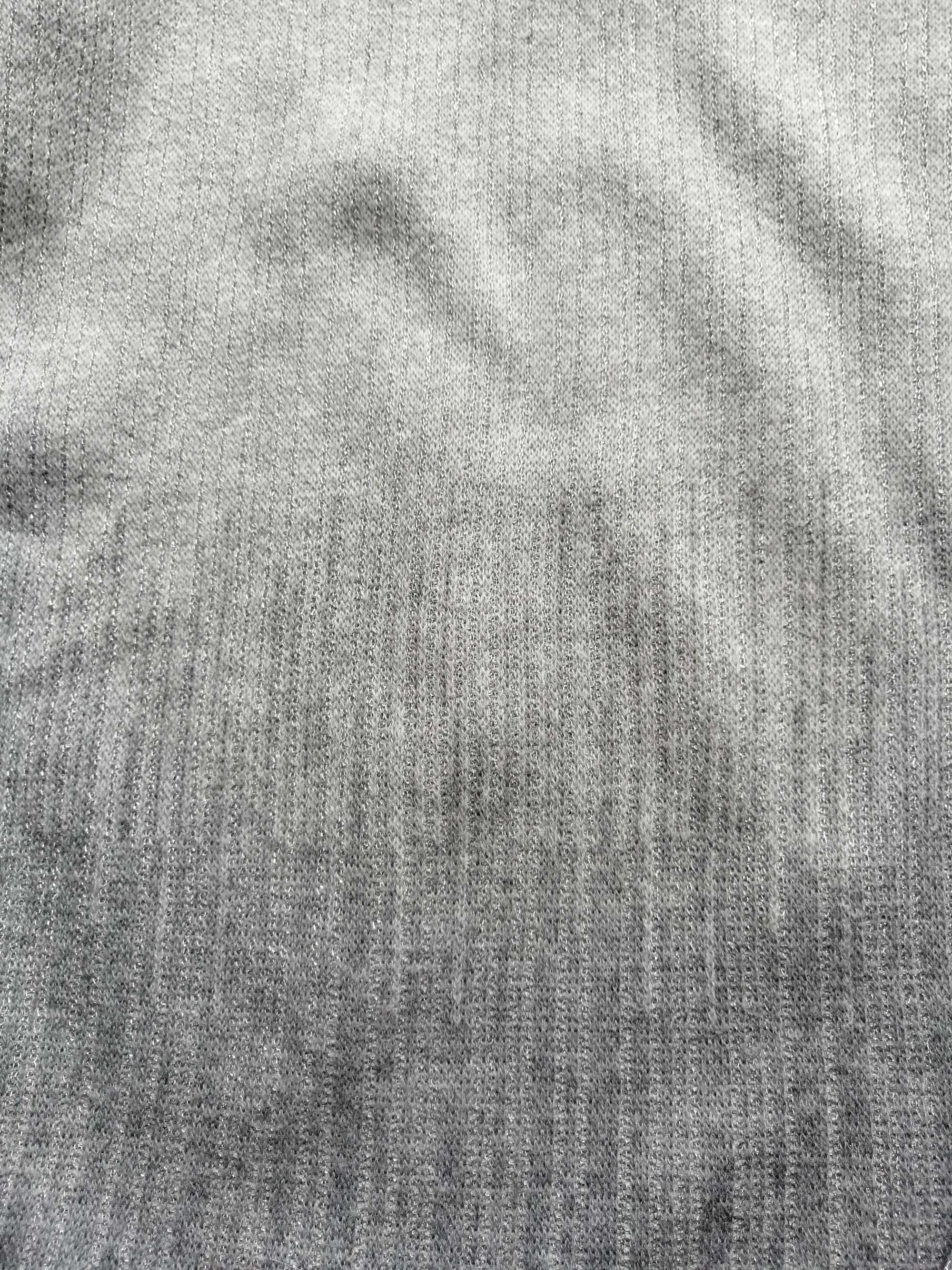 38 40 sweterek bluzka srebrny szary