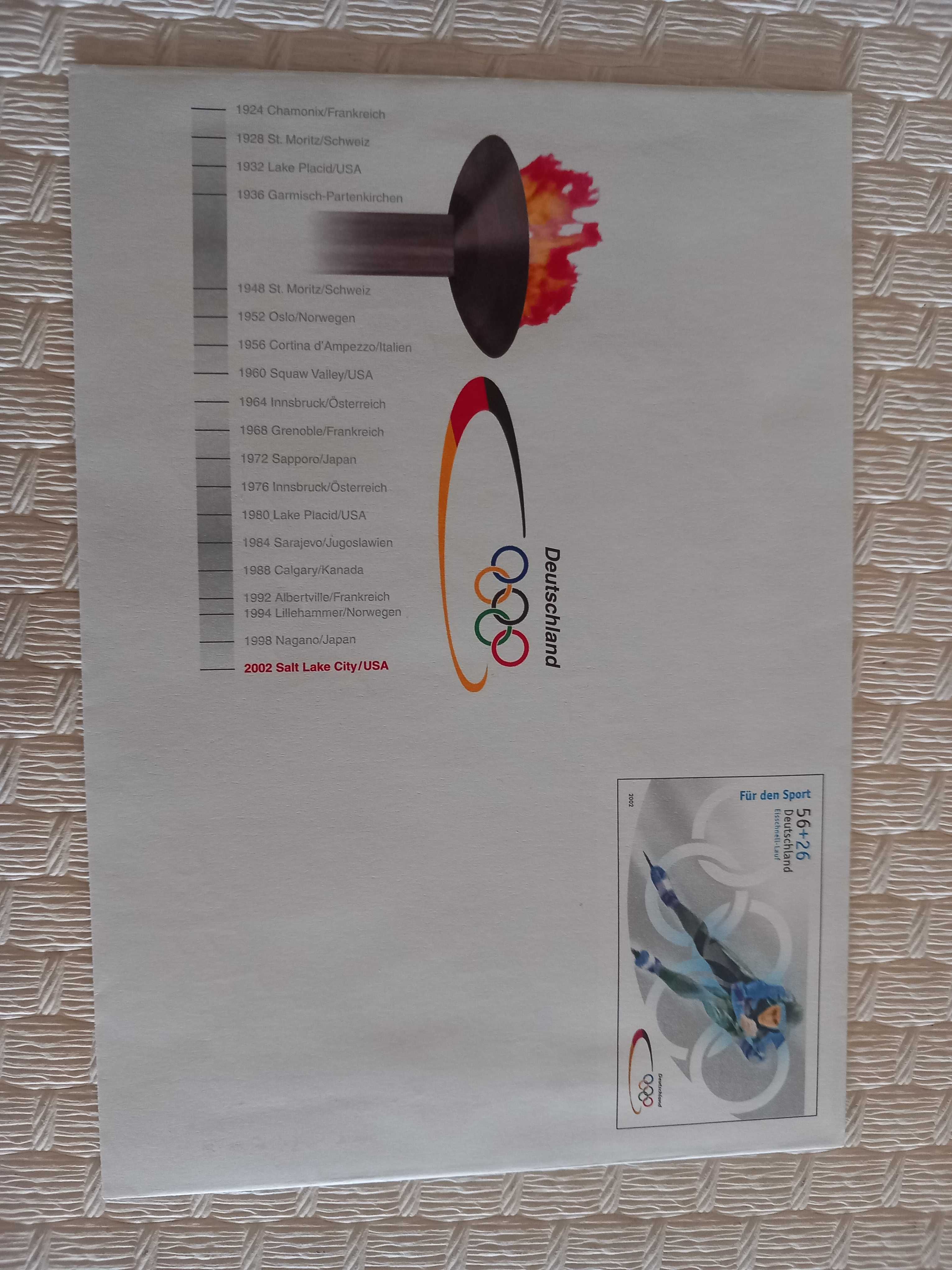 Envelope comemorativo dos Jogos Olímpicos