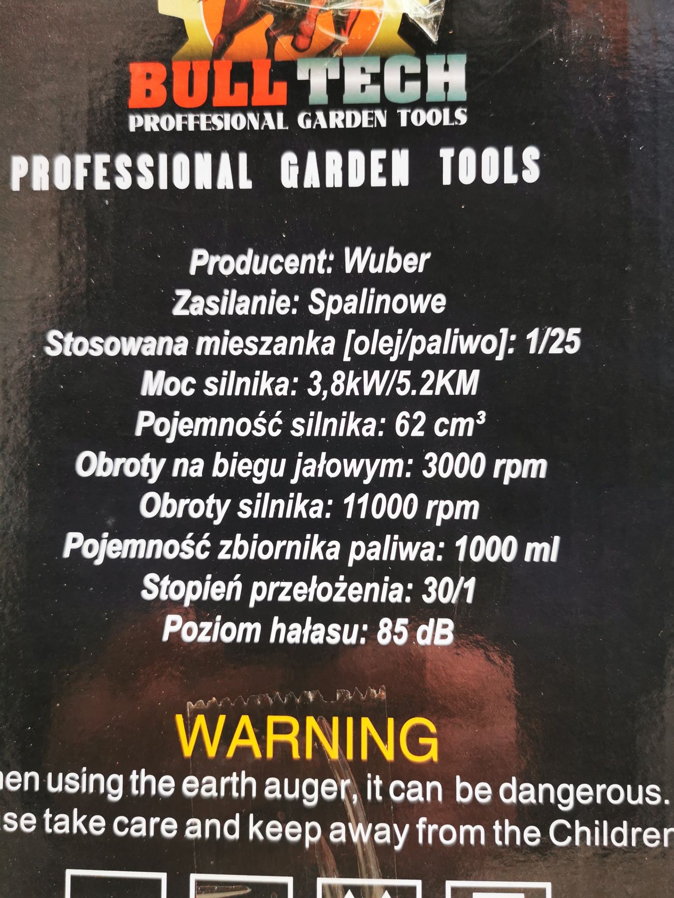 Świder spalinowy wiertnica glebowa do ziemi gleby pod drzewka płoty