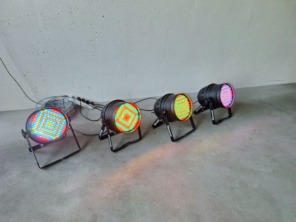 Lampy Estradowe BeamZ Led Par 4szt + pokrowiec