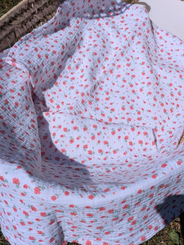 Otulacz muślinowy dla dzieci 3+ 100x 145 cm pareo pielucha kocyk