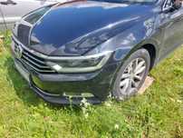 VW Passat B8 2016, 1.6 TDI, Uszkodzony, silnik odpala, podłużnice cale