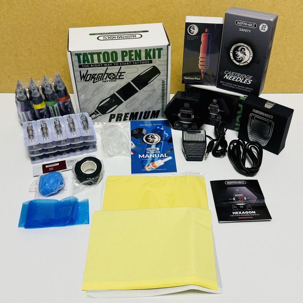 Новий набір для татуювань Wormhole Tattoo Pen Kit WTK106