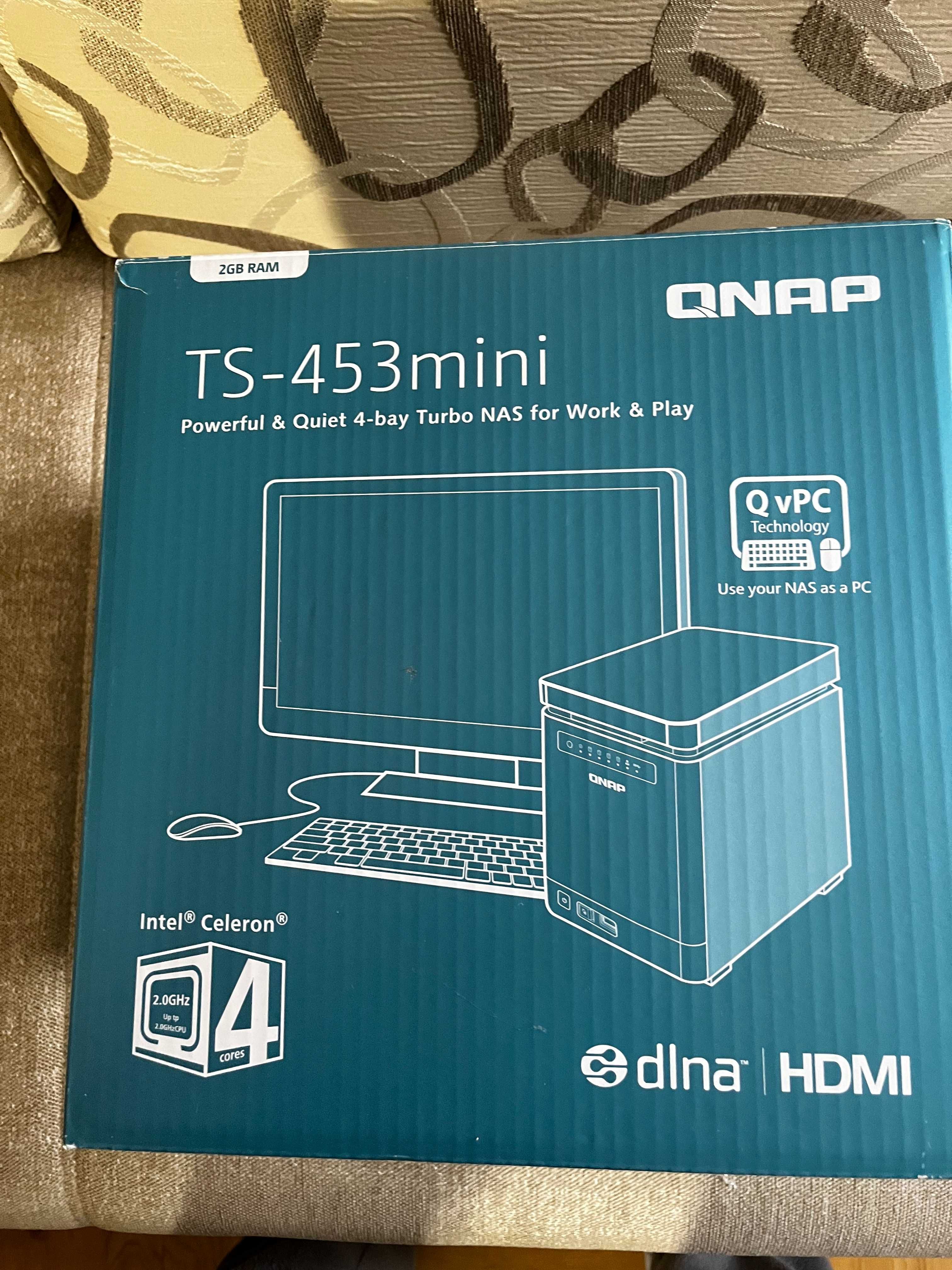 QNAP NAS TS-453mini-2G rozszerzona pamięć do 4Gb