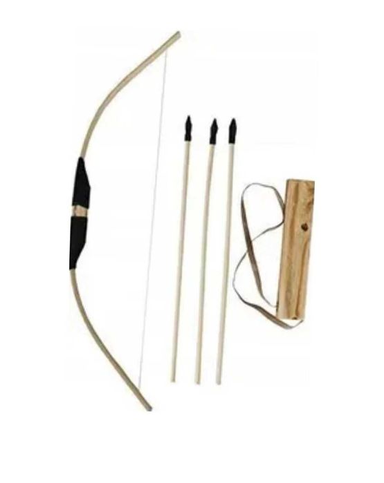 Łuk drewniany strzały Kołczan zabawka 60cm