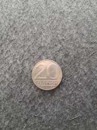 Moneta 20 zł. 1990, Moneta z PRL-u, Moneta 20 złotych, moneta, 20 zł.