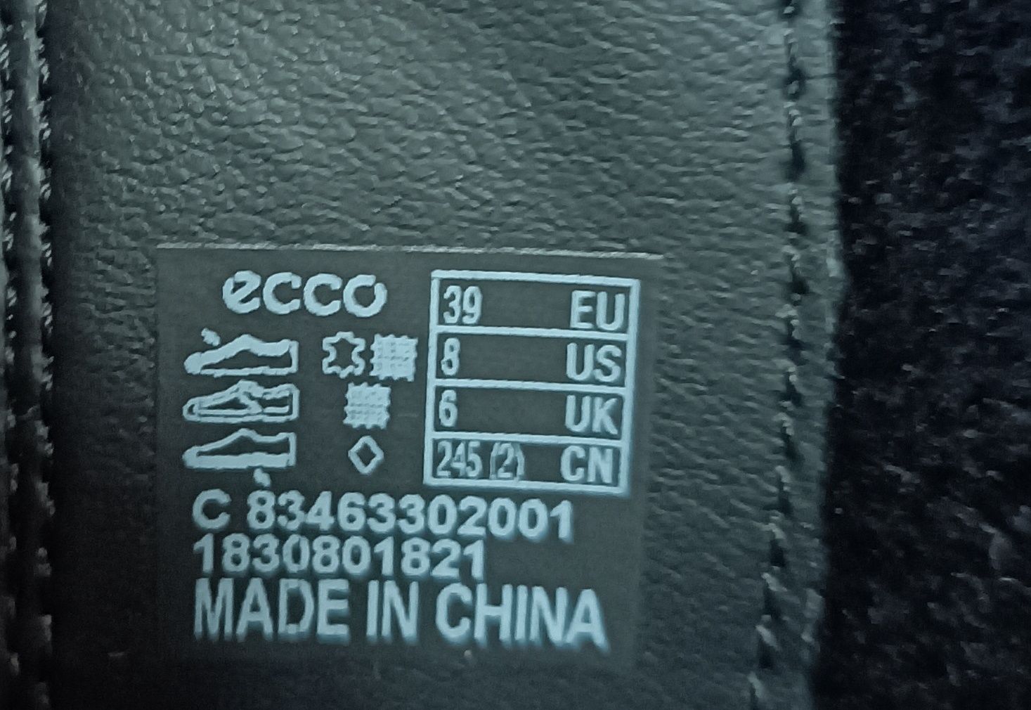 Nowe Buty Ecco Noyce Gore-Tex Skórzane Wodoodporne Zimowe r.39