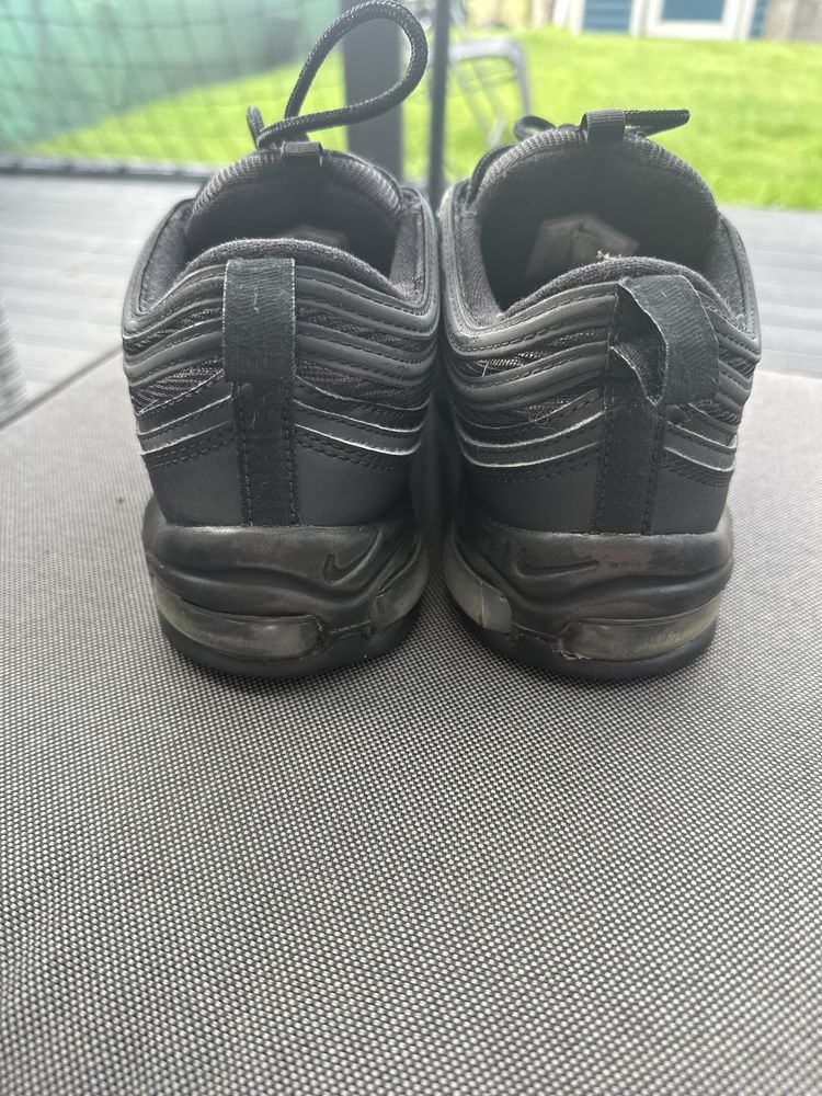 Męskie oryginalne Nike AirMax 97 używane 44 28 cm czarne