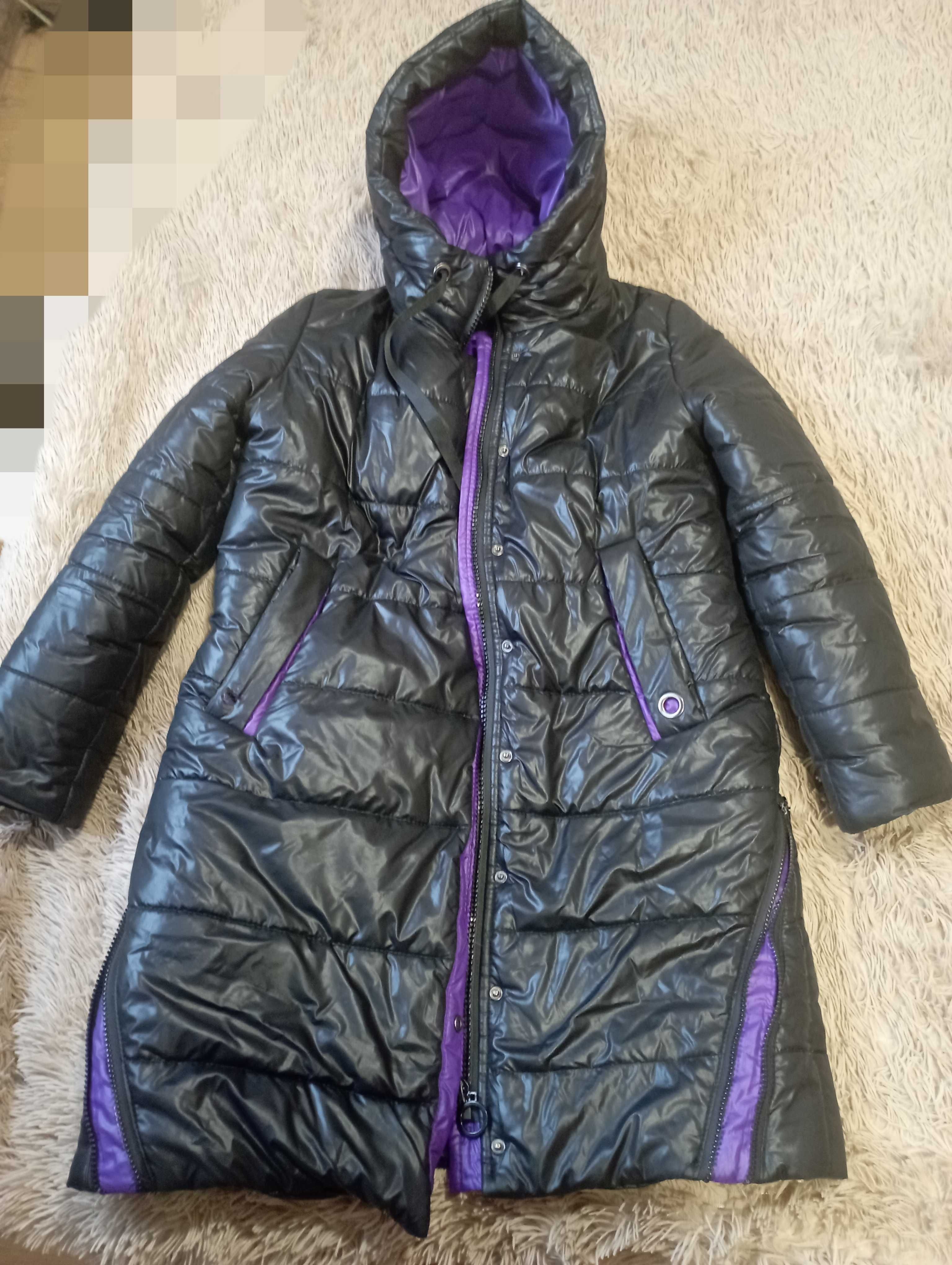 Зимове пальто на дівчинку 146-152 см.