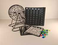 B015 Zestaw Do Gry W Bingo Deluxe Z Bębnem i Kartami