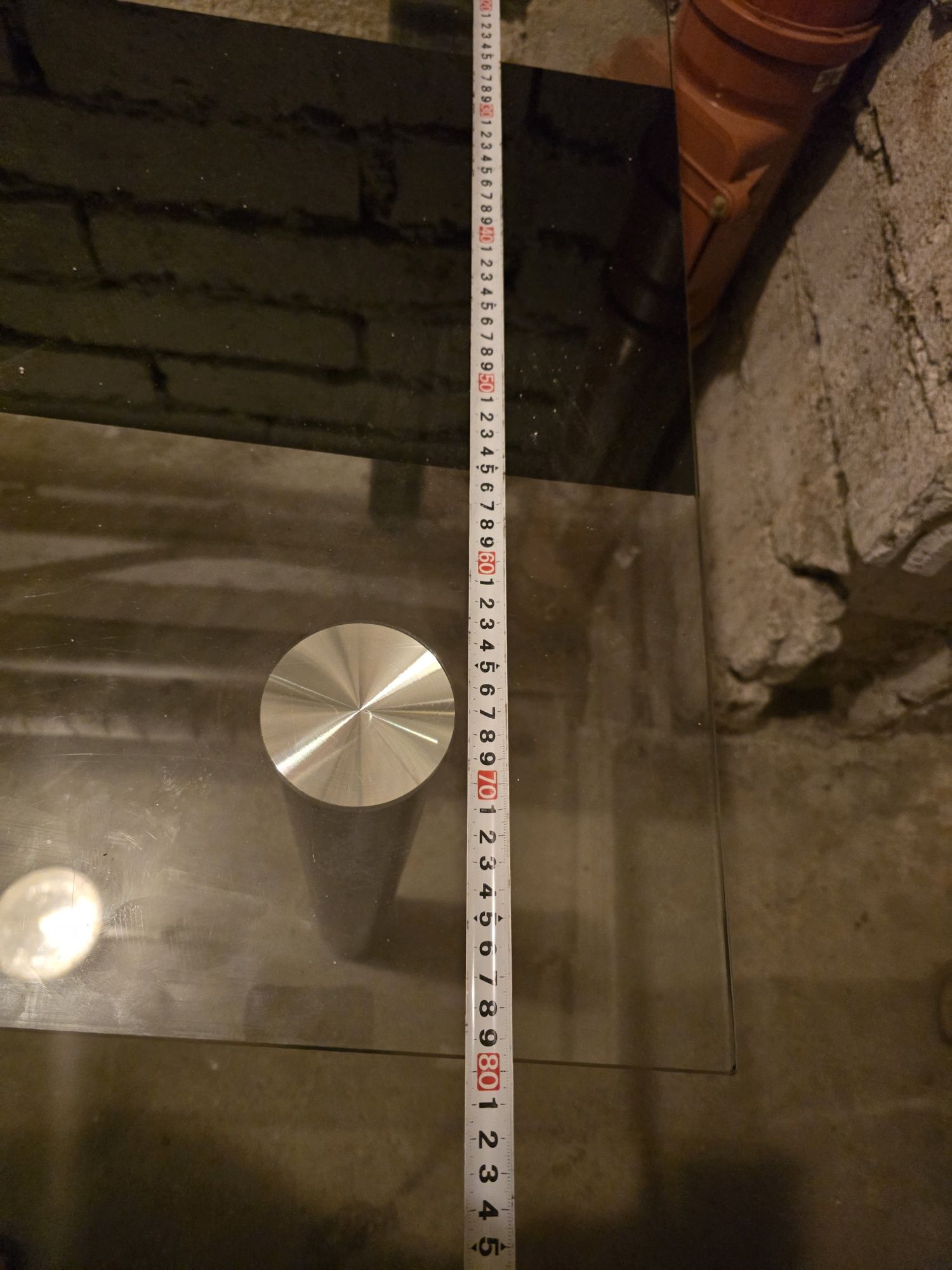 Stół szklany 80 na 140 na 75 cm